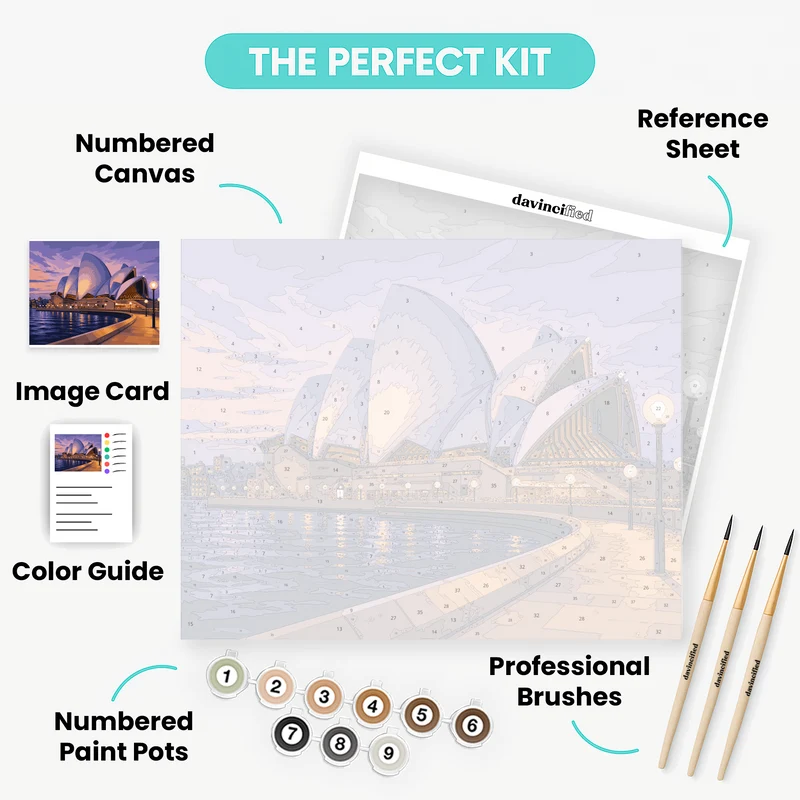 Sails at Blue Hour - Paint by Numbers Kit