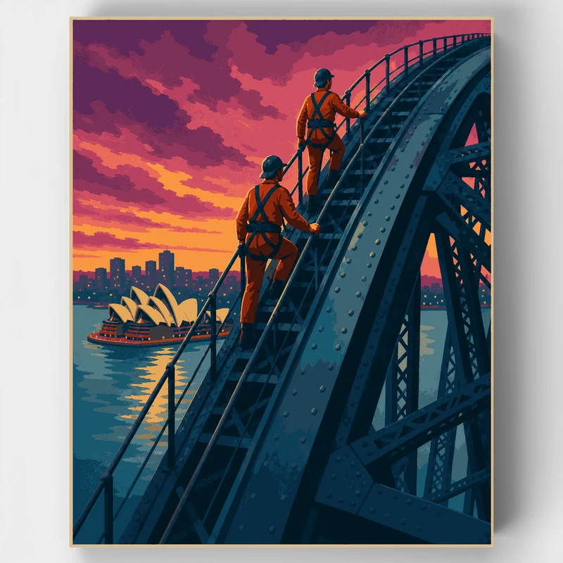 Harbour Bridge Ascent - Paint by Numbers Kit