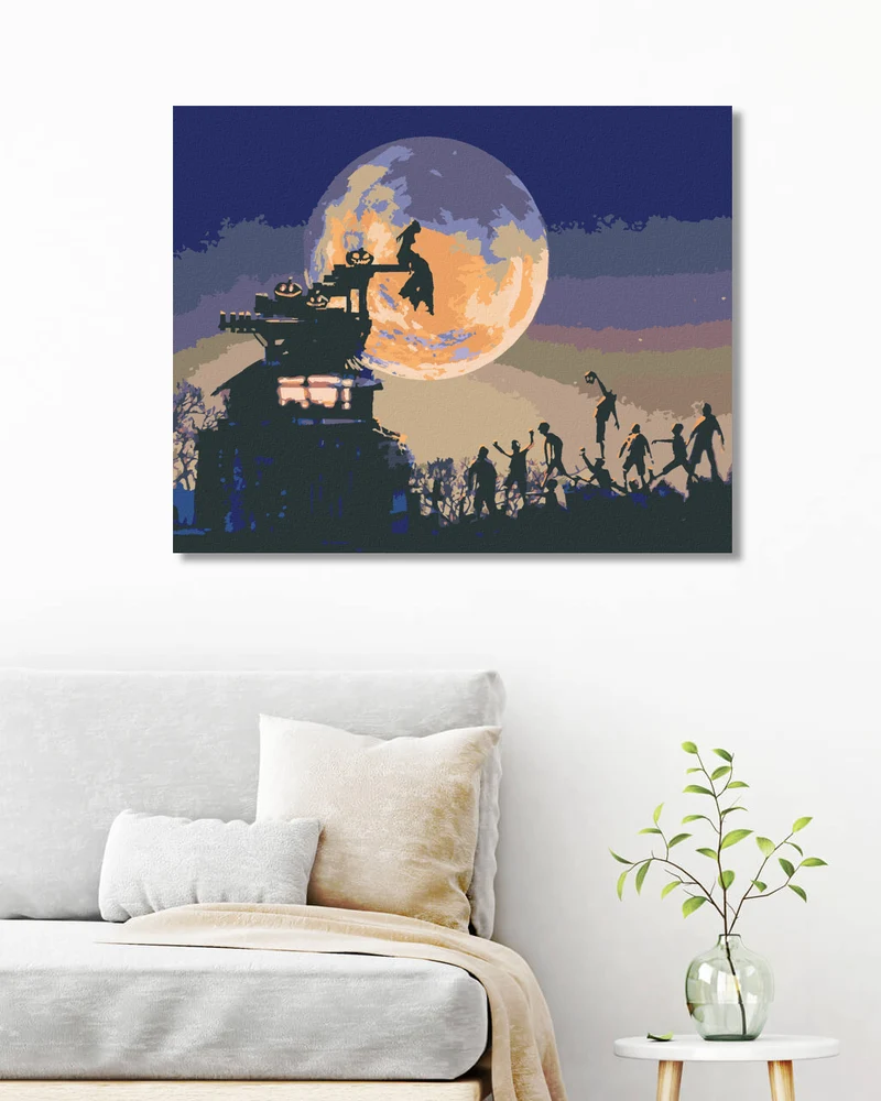 Diamond painting - HALLOWEEN BEI VOLLMOND
