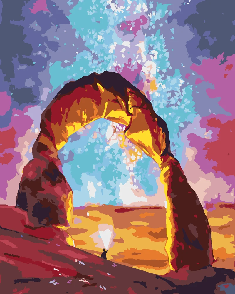 Diamond painting - GRAND CANYON UND WELTRAUMHIMMEL