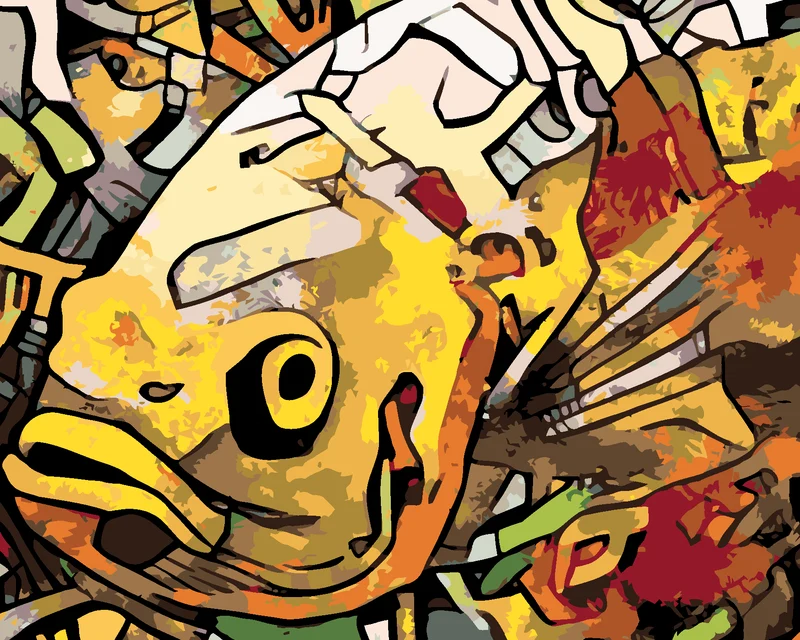 Diamond painting - GRAFFITI-FISCH