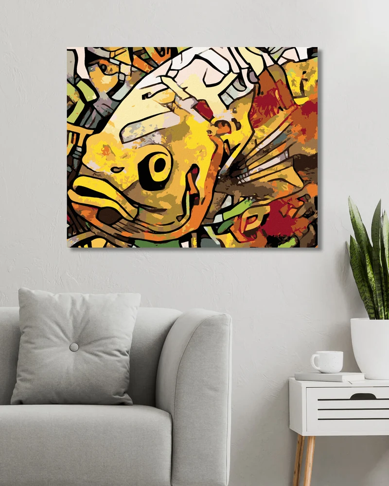 Diamond painting - GRAFFITI-FISCH
