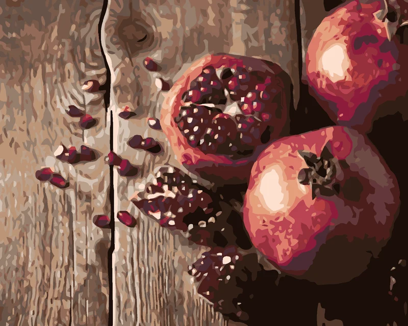 Diamond painting - GRANATAPFEL