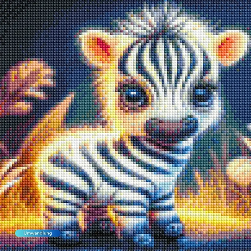 Diamond Painting - Süsses Zebrababy