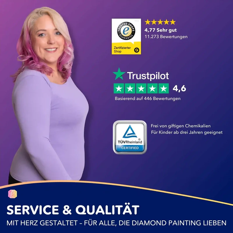 Diamond Painting - Eule im Blumenmeer