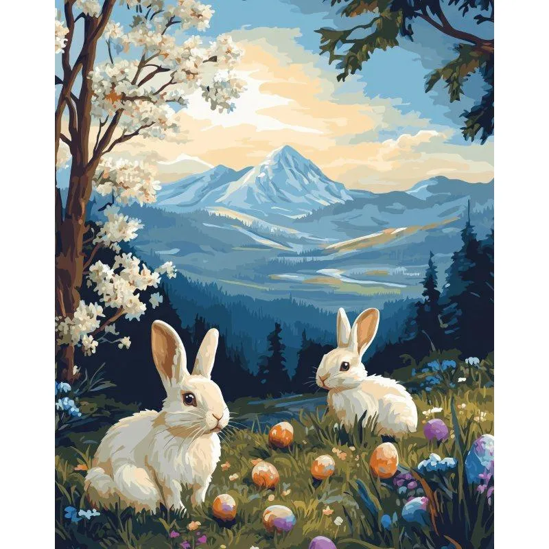 2 Osterhasen