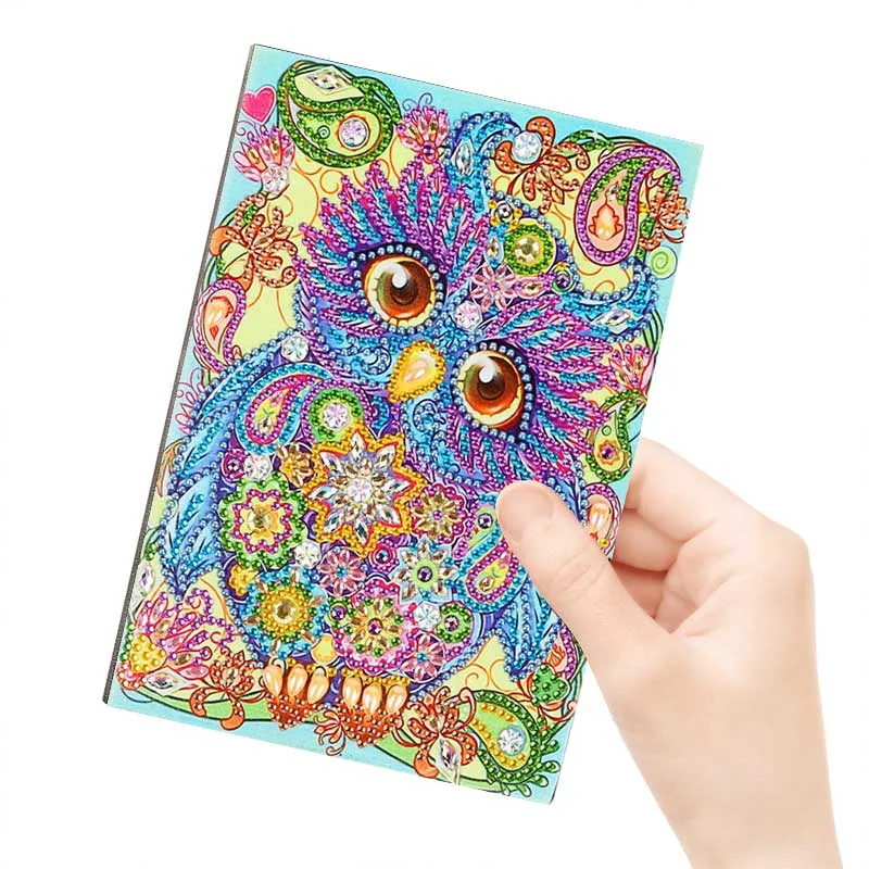 Diamond Painting Notizbuch Eule