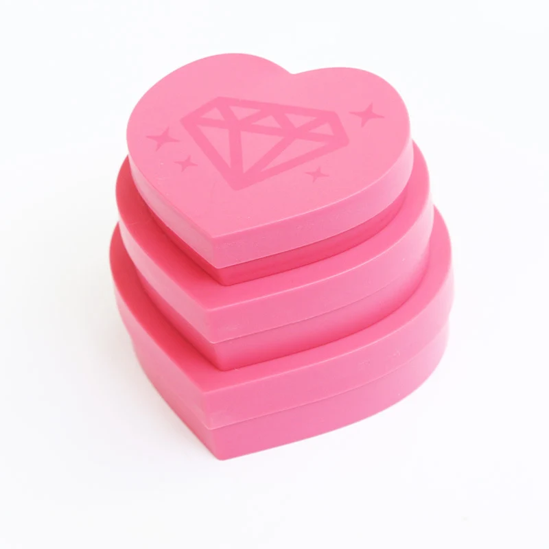 Diamond Painting Schiffchen in Herzform - 3er Set