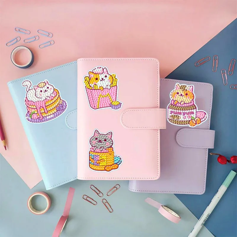 Diamond Painting Sticker - Yum Yum Cat