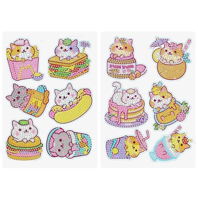 Diamond Painting Sticker - Yum Yum Cat