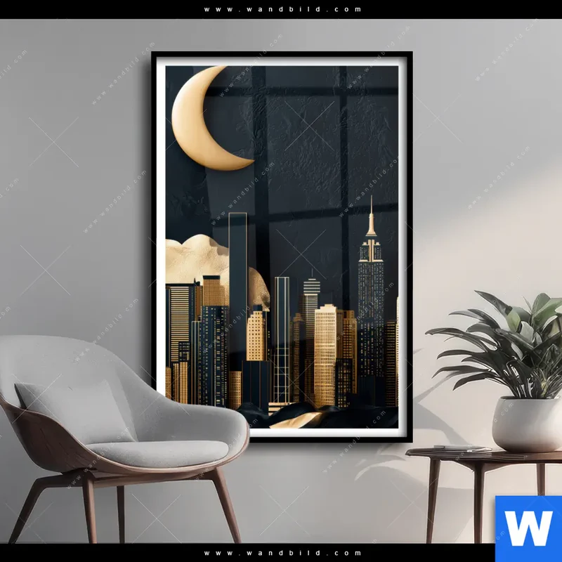 Poster | Golden City Dreams | Hochformat