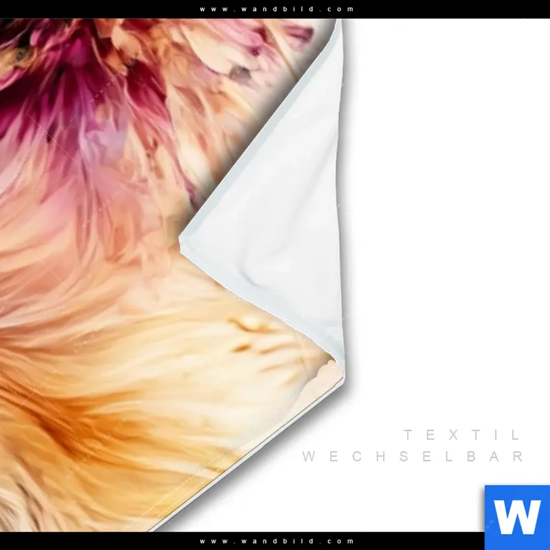 Wechselmotiv | Florale Stärke – Der Löwe | Panorama