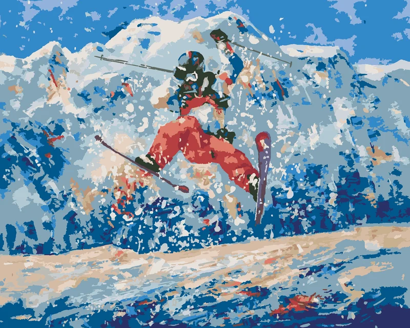Diamond painting - FREESTYLE-SKIFAHRER