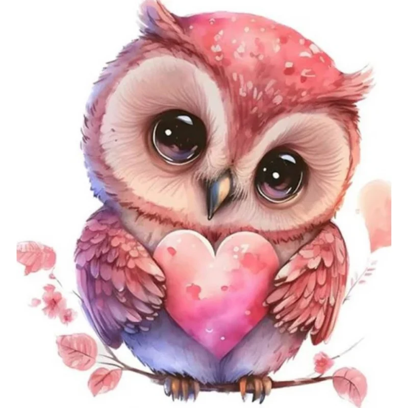Diamond Painting Mini - Loving Owl