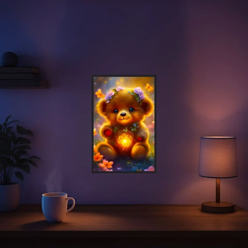 Diamond Painting - Kleiner Leuchtbär