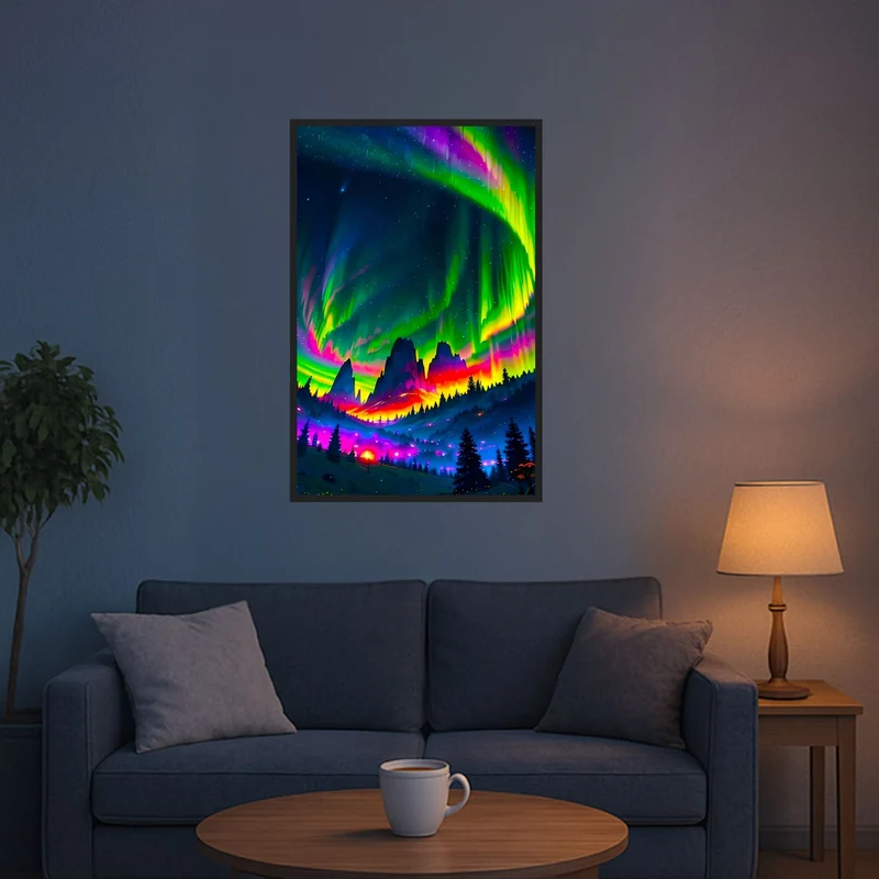 Diamond Painting - Nacht der bunten Lichter "Limited Edition"