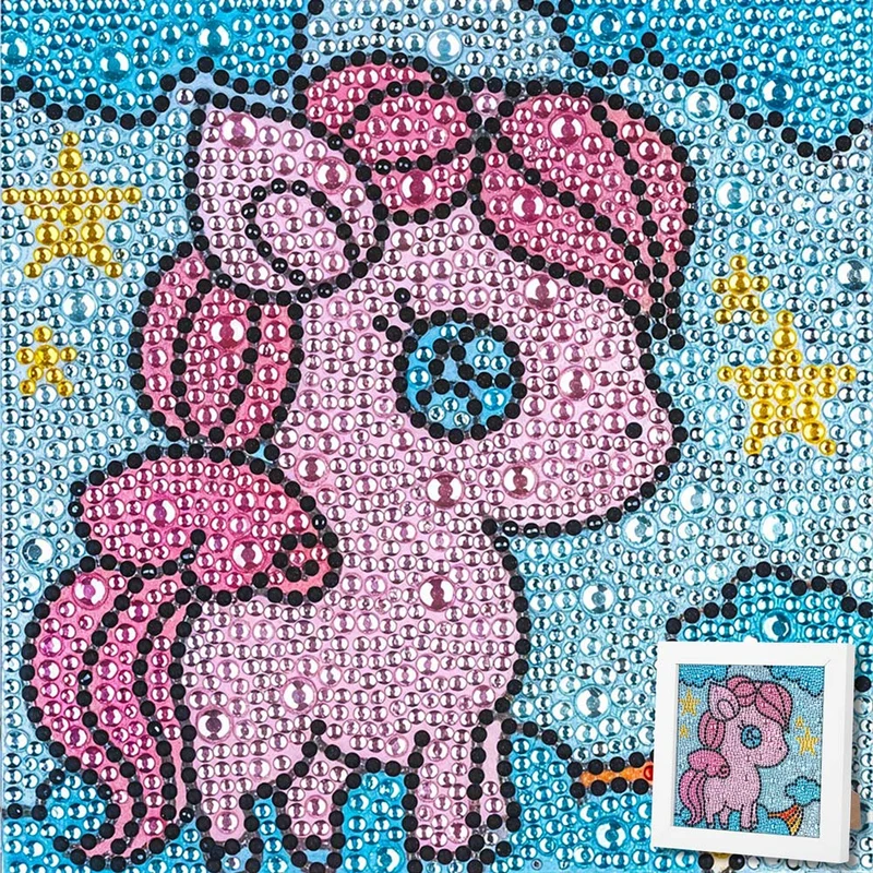 5D Diamond Painting Sternenschweif-Einhorn mit Strasssteinchen