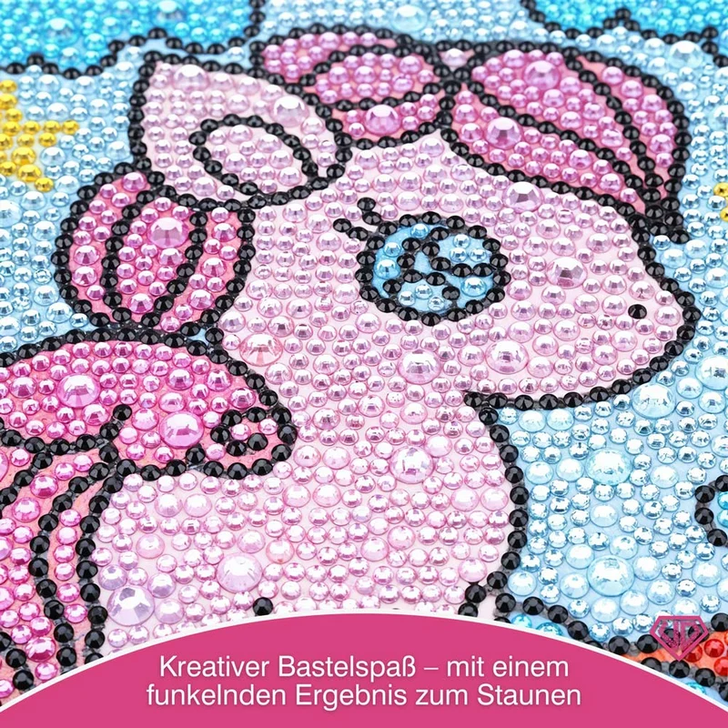 5D Diamond Painting Sternenschweif-Einhorn mit Strasssteinchen