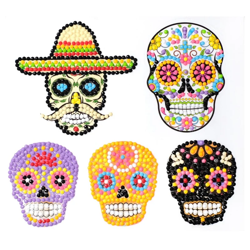 5D Diamond Painting Sticker Set Schädel