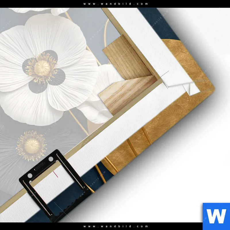 Leinwandbild | Golden Poppies | Quadrat