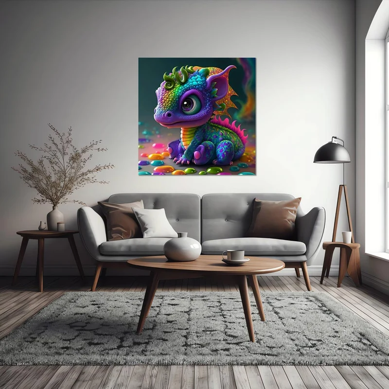 5D Diamond Painting – Colorful Dragon