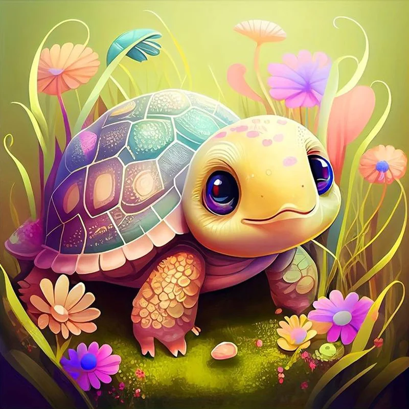 5D Diamond Painting – Schildkröte