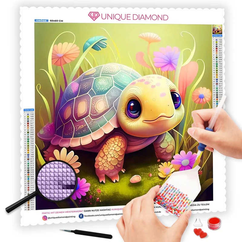 5D Diamond Painting – Schildkröte