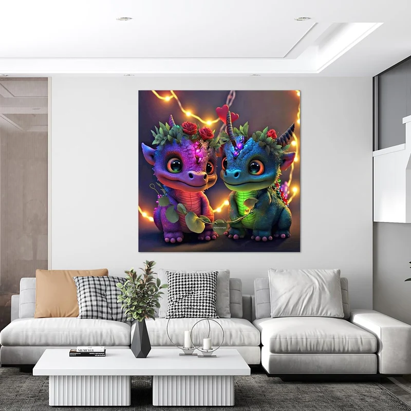 5D Diamond Painting – Dragon Love