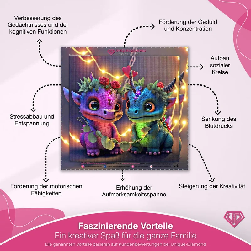 5D Diamond Painting – Dragon Love