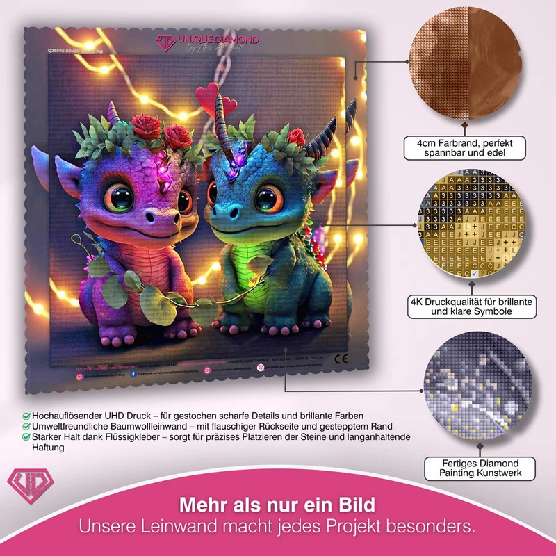 5D Diamond Painting – Dragon Love