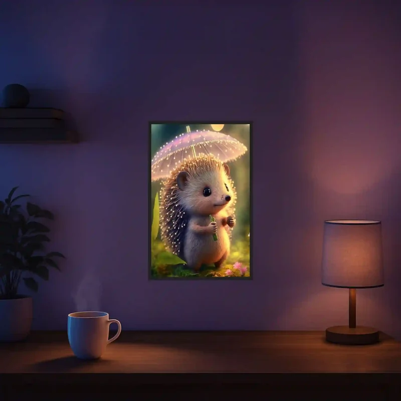Diamond Painting - Igelchen im Sonnenlicht