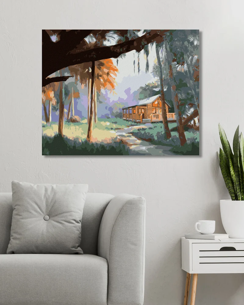 Diamond painting - HÜTTE IN DER NATUR (D. RUSTY RUST)