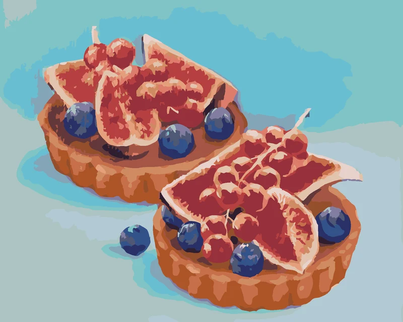 Diamond painting - FEIGEN-TÖRTCHEN (MYROSLAVA WOLOSCHUK)