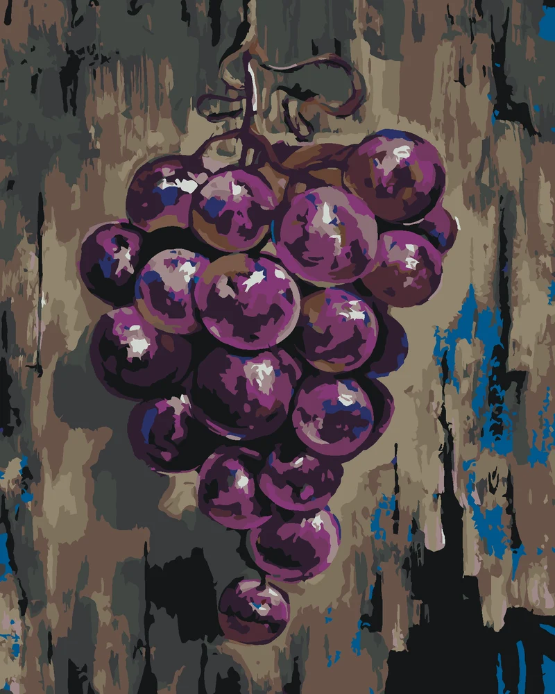 Diamond painting - ROTE TRAUBEN