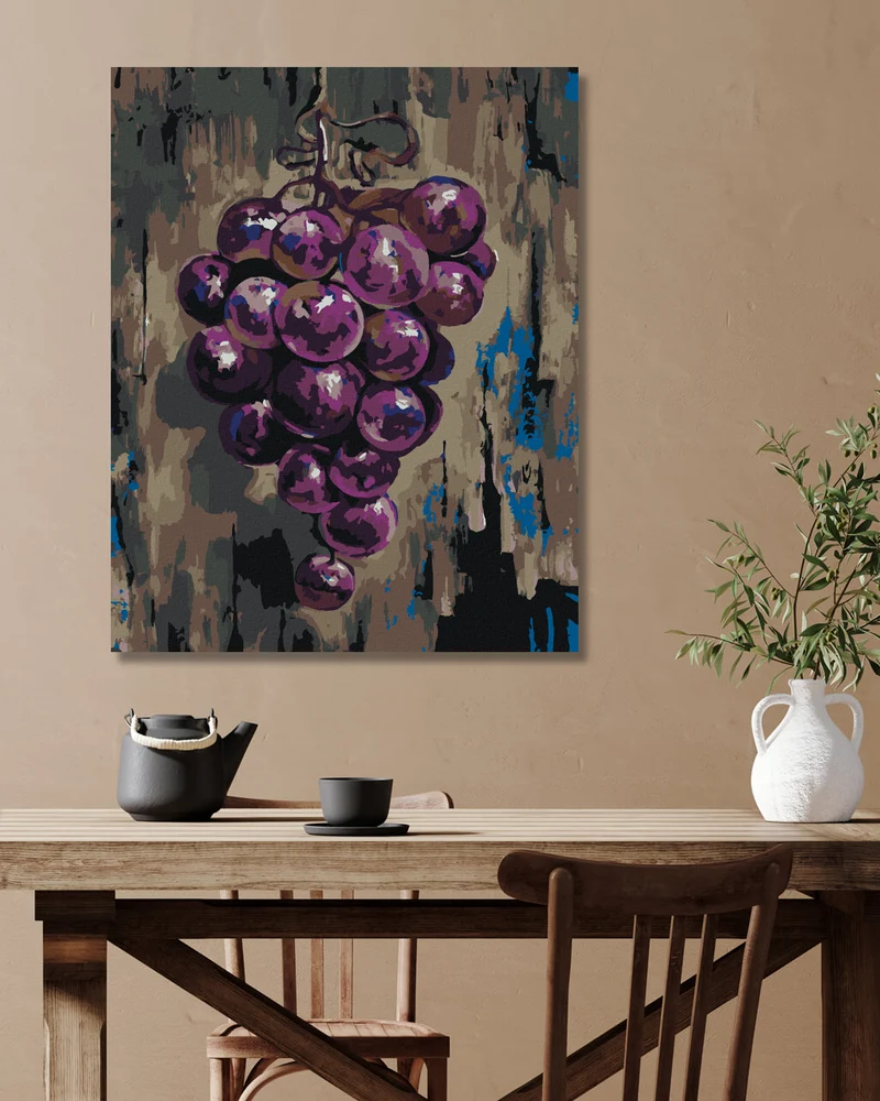 Diamond painting - ROTE TRAUBEN