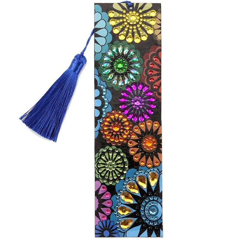 Diamond Painting Lesezeichen Mandala Blumen