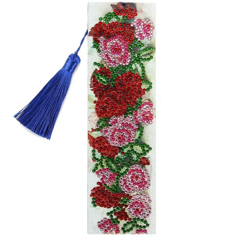 Diamond Painting Lesezeichen Rosen