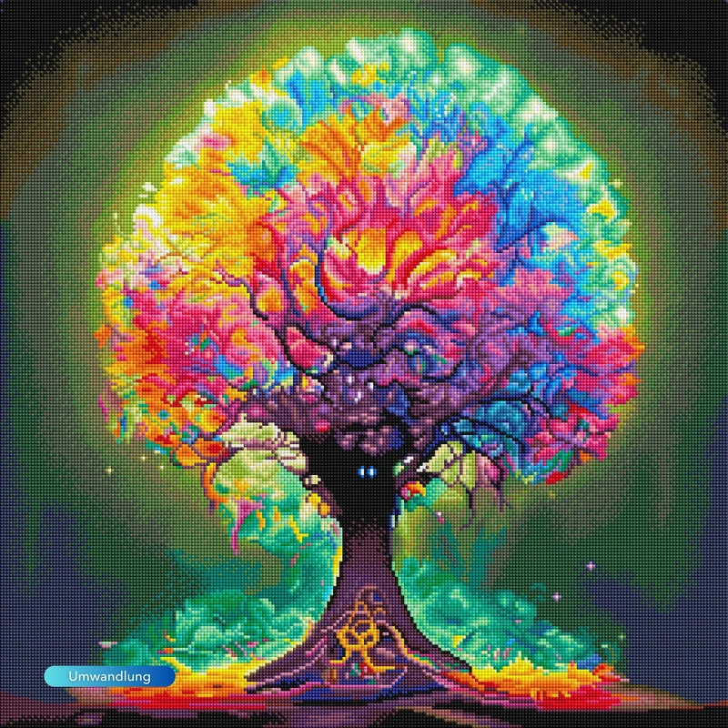 Diamond Painting Multi Special - Colorful lightning Tree