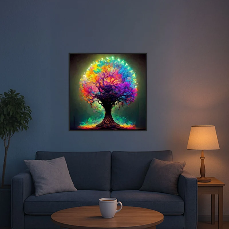 Diamond Painting Multi Special - Colorful lightning Tree