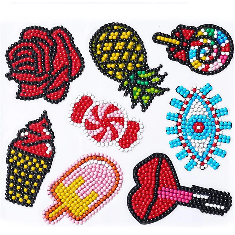 5D Diamond Painting Sticker Set Red