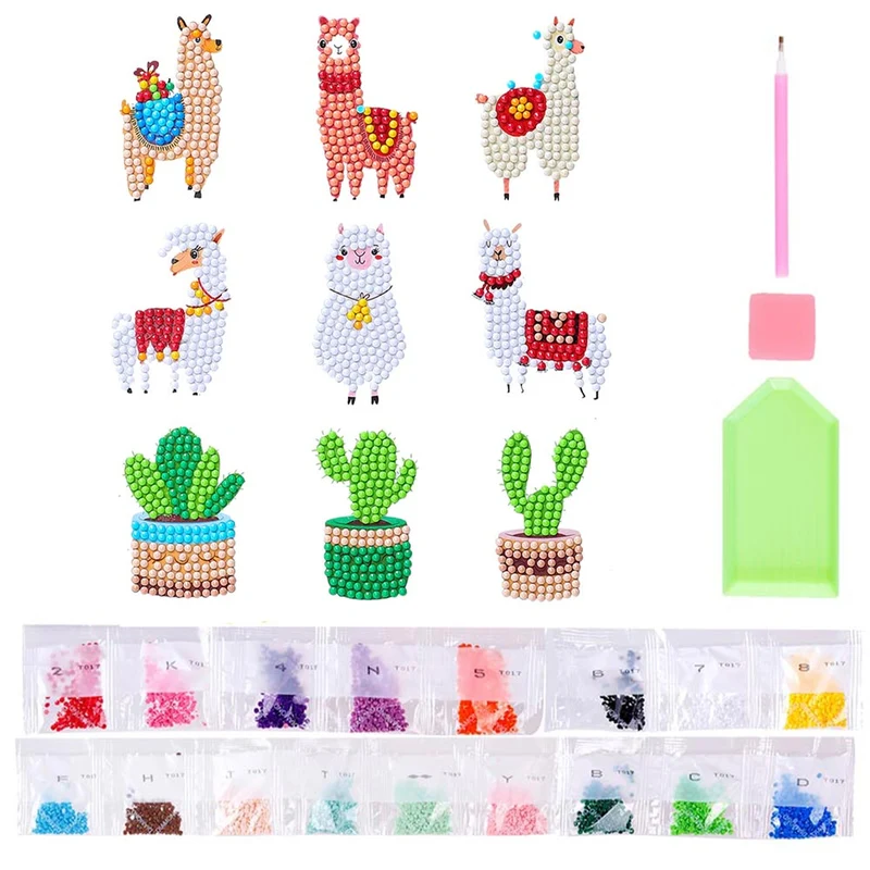 5D Diamond Painting Sticker Set Lamas