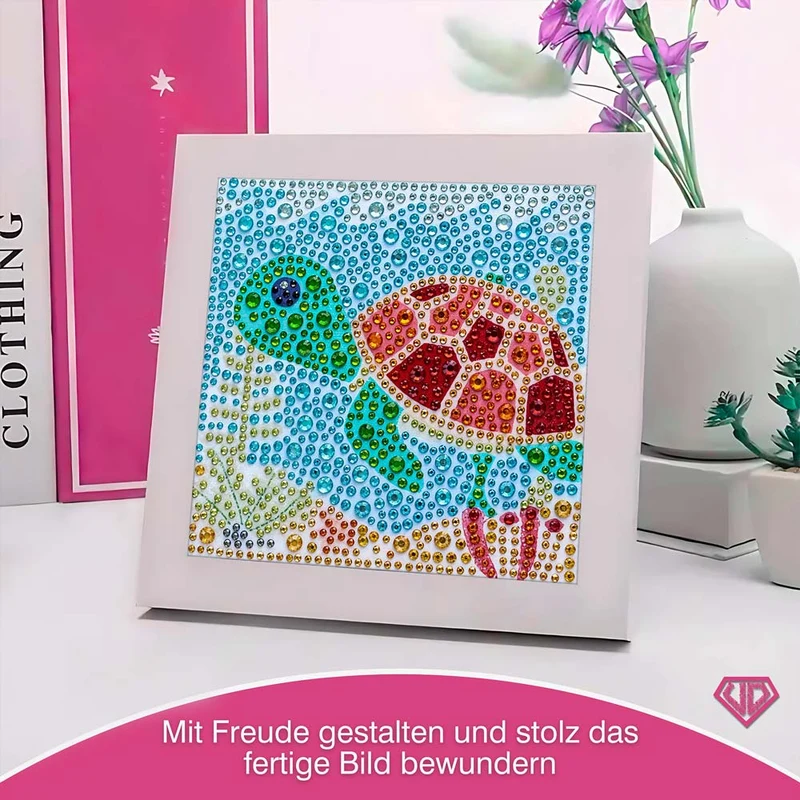 5D Diamond Painting Korallia die Meerschildkröte mit Strasssteinchen