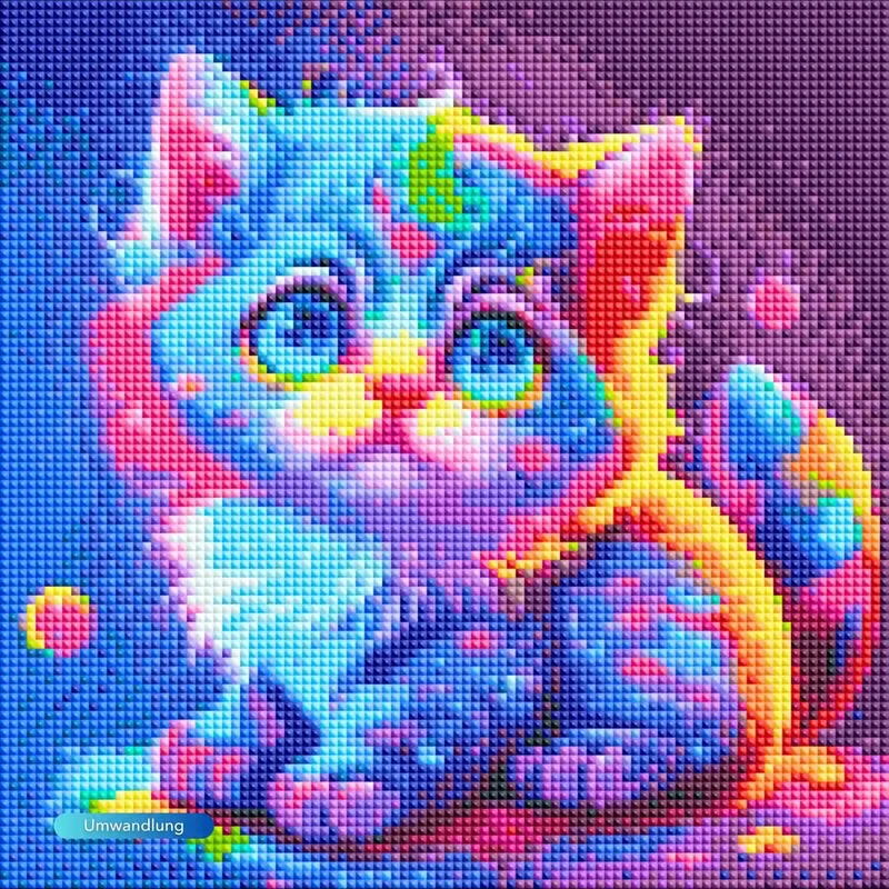 Diamond Painting Kids - Rainbow Kitty