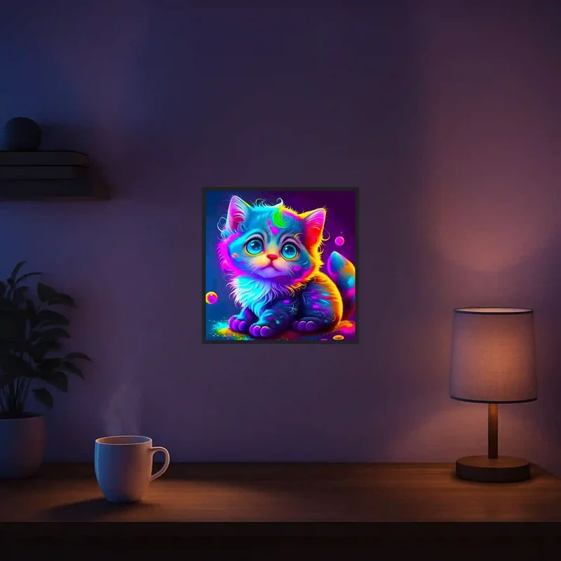 Diamond Painting Kids - Rainbow Kitty