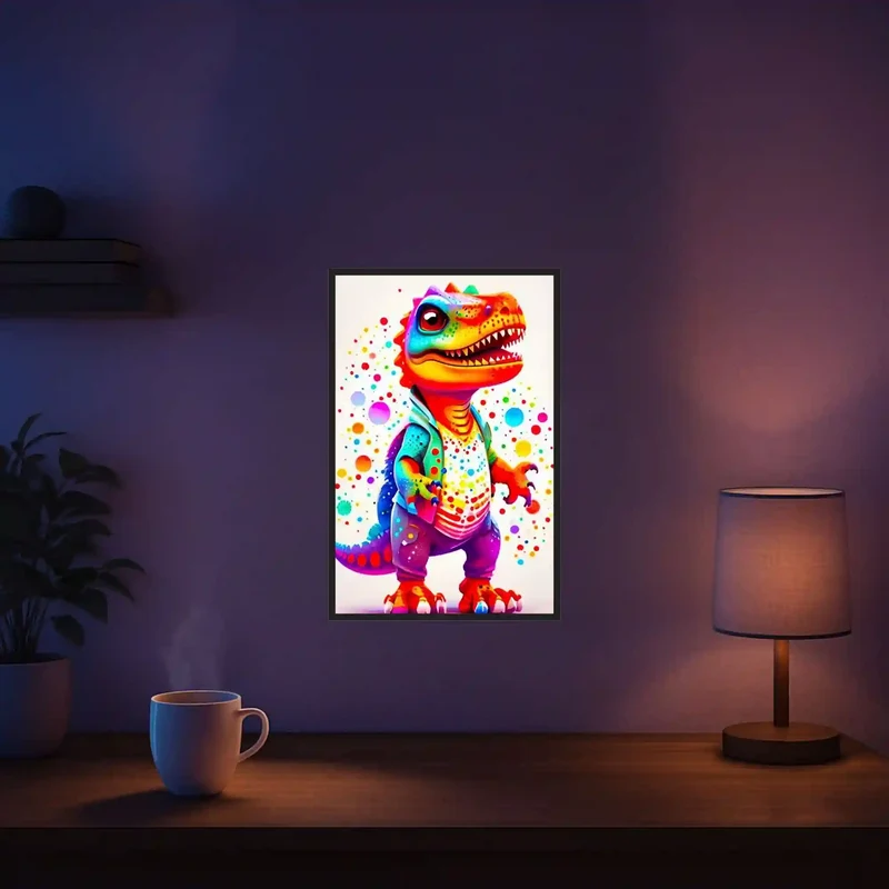 Diamond Painting Kids - Kunterbunter Dinosaurier