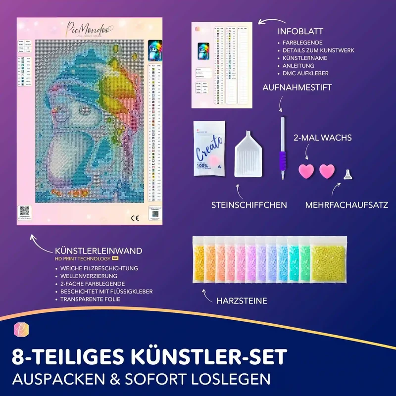 Diamond Painting Kids - Kleiner Pinguin