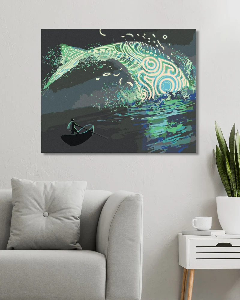 Diamond painting - FANTASY GRÜNWALFISCH