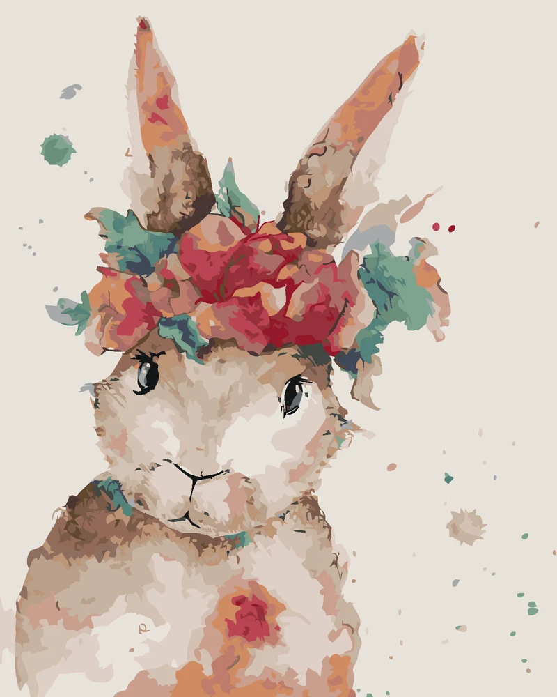 Diamond painting - ELEGANTER HASE