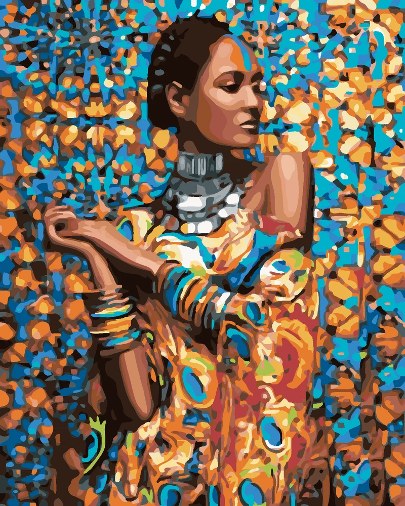 Diamond painting - EXOTISCHE FRAU
