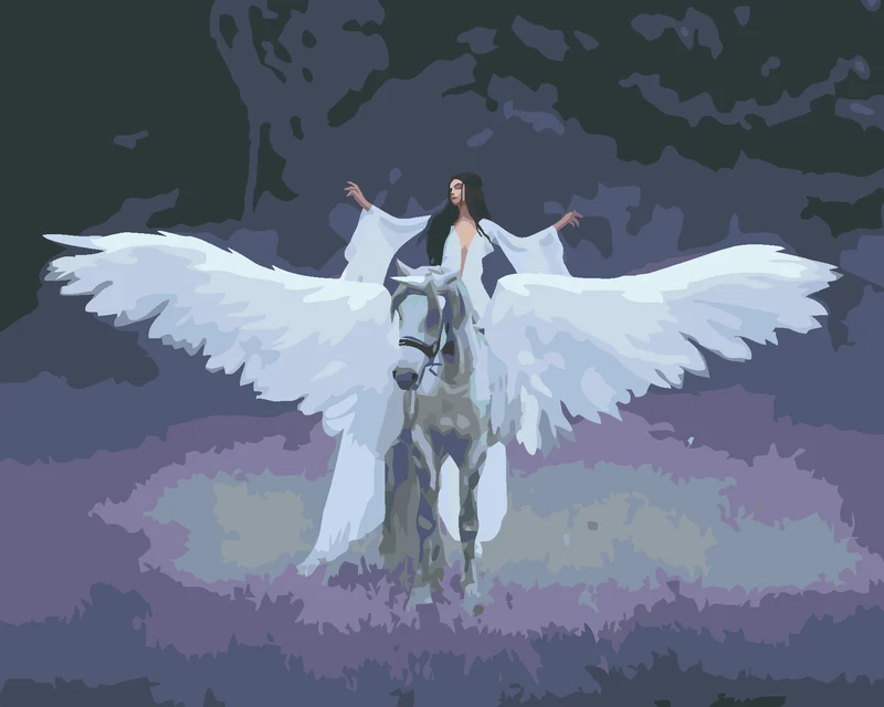 Diamond painting - ELFIN UND EINHORN
